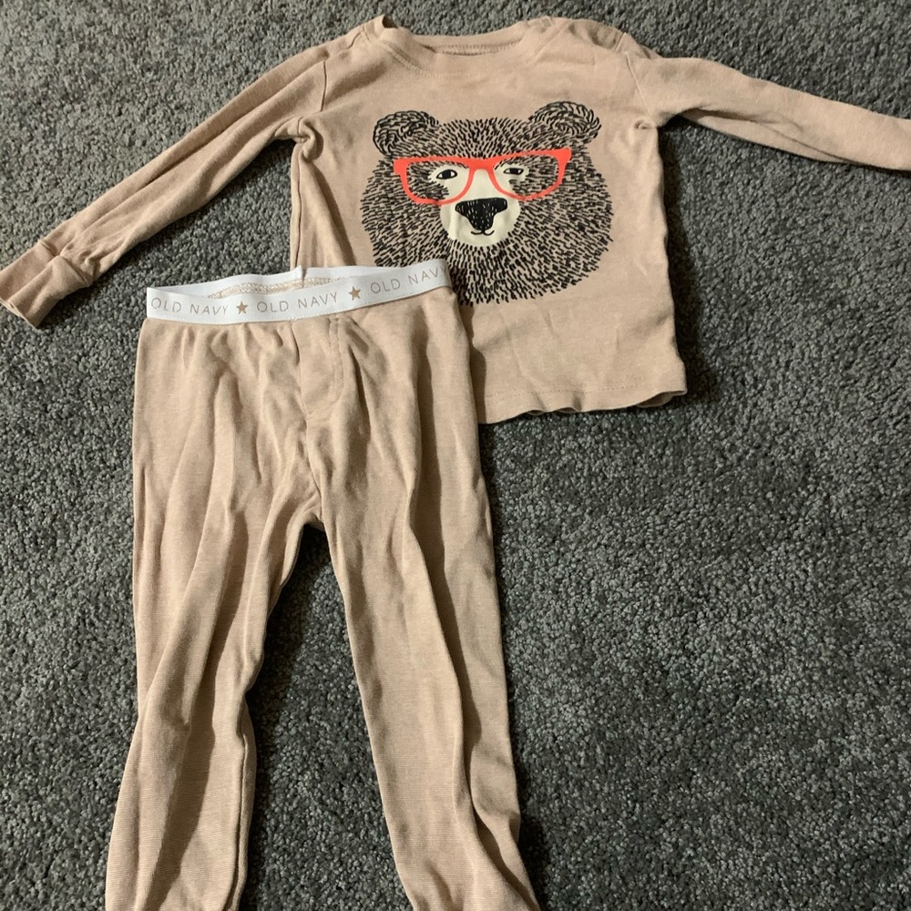 Old navy hipster bear pajamas 2t